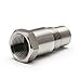 2 M18x1.5 Industrial-grade Hardware Connector Extensions; Stainless Steel Adapter Filter Connectors, Threaded Sensor Adapters