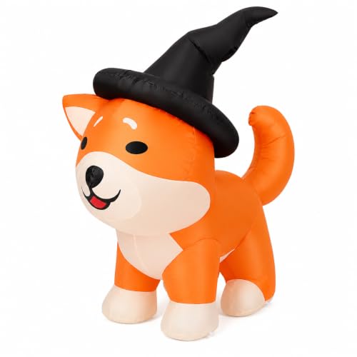 Aufblasbarer Zauberer-Corgi, 1,2 m