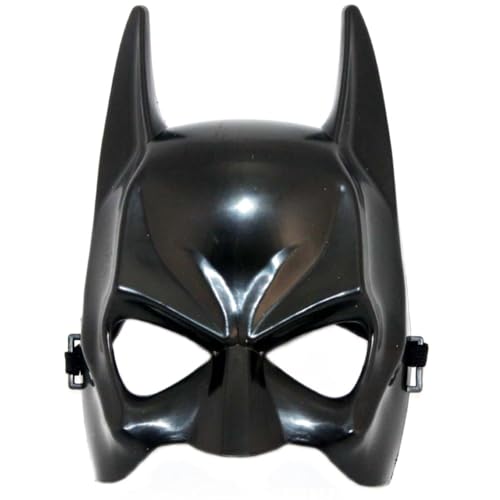Máscara facial unisex de plástico negro de Batman, caballero oscuro, superhéroe, máscara de ojos para fiesta de Halloween, fiesta de máscaras, cubierta de disfraces