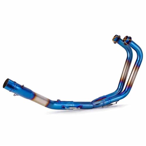 Silencieux à enfiler Yamaha R3 R25 MT03 et tube intermédiaire en acier brossé 2015-2020