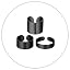 08-Black Smooth Ring Set