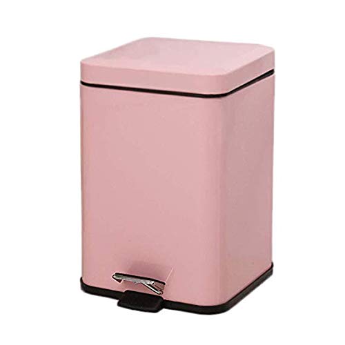 Poubelle cuisine à pédale 6L en acier inoxydable avec couvercle