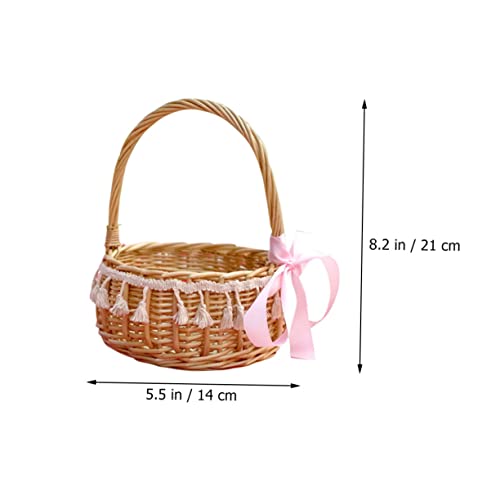 Panier en Rotin pour Intérieur et Extérieur YARNOW Gain de Place - 8