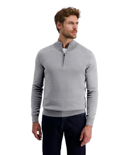 Pierre Cardin StKrgRV Polo à manches longues en tricot pour homme Coupe moderne, Sharkgray 5064 9102, L
