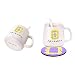 Peephole Yellow Frame Coffee Cup &Mugs Milk Cup Monica's Door Frame 1Cup + 1 Spoon + 1 Coaster Great Present for Fan!Ready to Hang.