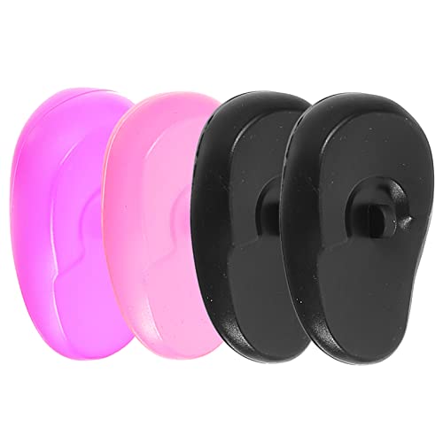 SHERCHPRY De Oídos Para Tinte De Cabello 4 Unidades Silicona Reutilizables Unisex Para Salón De Belleza Protección Contra Químicos y Calor