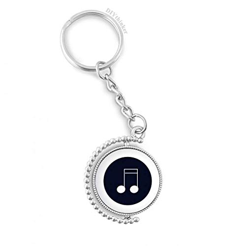Llavero de semicorchea doble ideal para colgar en fundas de guitarra