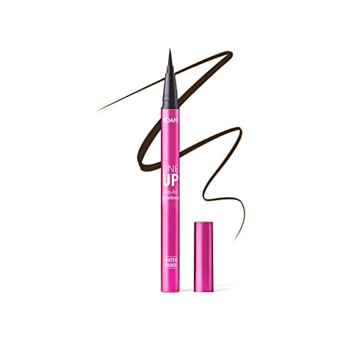 JOAH Line Up Liquid Eyeliner with Precision Felt Tip, Fast-Drying & Waterproof, Long Lasting, Smudge Proof Eye Liner, Effortless Control, Biotin Infused, Brown Cover