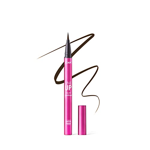 Joah Line Up Liquid Eyeliner With Precision Felt Tip, Waterproof, Long Lasting, Smudge Proof Eye Liner, Brown #TOP6