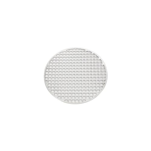 FACAIIO Tapis de cuisson rond en acier inoxydable pour barbecue - 2 mm d'épaisseur avec répartition homogène de la chaleur - Utilisation polyvalente au four et au foyer, 18 à 30 cm