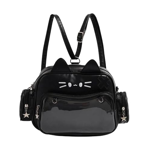 Imagen de Noowye Kawaii Gato Ita Bag Anime Maomao Mochila con Estética Ajustable Mochila Escolar Japonesa Bolsa de Exhibición Y2k Bonito Bolso Mujer para DIY Decoraciones