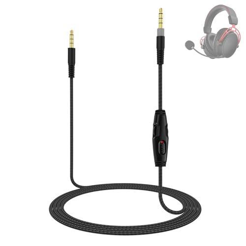 Cable de audio Zosvoses 3.5mm para auriculares gaming 1.5 m miniatura 1