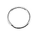 Leegoal 100-Piece 4mm Silver Plated Open Jump Rings, 21-Gauge