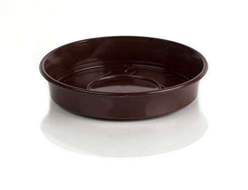Kimmel Soucoupe pour Pot de Fleurs, diamètre : 10 cm, Marron, Petit