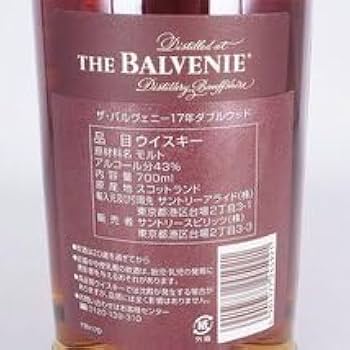 Amazon.co.jp: バルヴェニー 17年 ダブルウッド ＊箱付 700ml 43