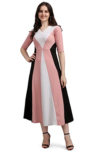 Image of Purvaja Women's Geometric Half Sleeve Maxi Dress