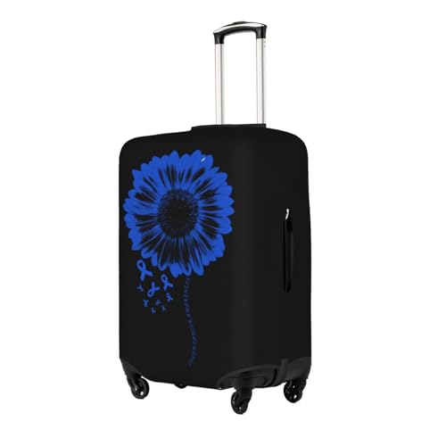 Travel Luggage Cover Colon Cancer Awareness Fashion Washable Baggage Suitcase Protector Fit For Luggage Large2