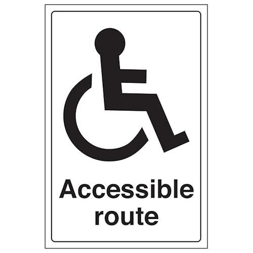 Panneau de sécurité pour route accessible V Safety rigide phosphorescent évacuation PMR