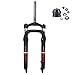 CDHPOWER Bike 26" x 4" Fat forcella ammortizzata 26" Fat pneumatico 4" w/1-1/8" combo sterzo, freno a disco, nero (pneumatico nero 26 "* 4")