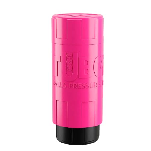 TUBOPLUS X3 - Presurizador de Pelotas de Pádel y Tenis | Bote Hermético para Mantener la Presión y Recuperar el Rebote | Capacidad para 3 Pelotas | No Incluye Inflador de Aire - Color Rosa