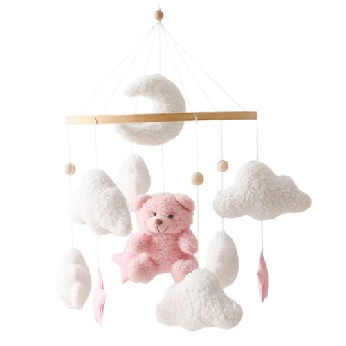 Mobile pour berceau cadeau de naissance idéal ours en velours