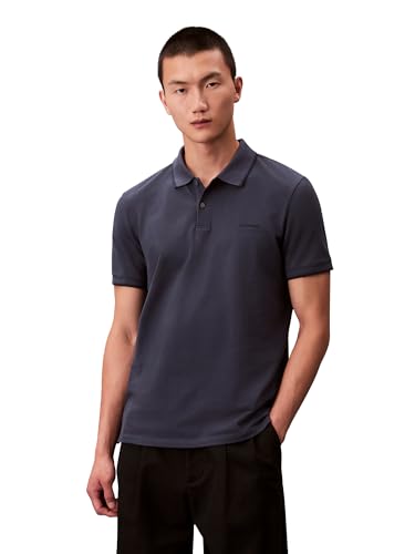 Image of Calvin Klein Men's Liquid Touch Polo Stripe with UV Protection