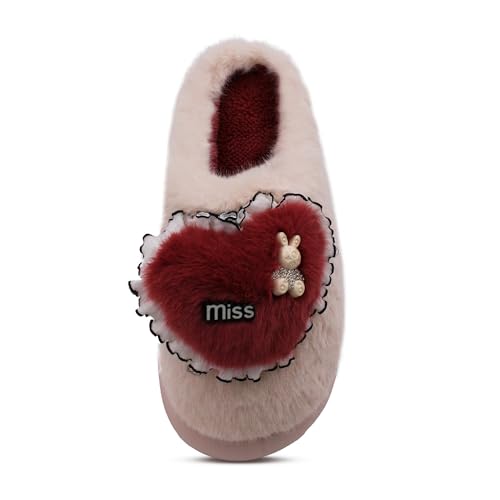Image of VRITRAZ Women's Comfort Slip On Closed Toe Warm Winter with Cute Design print House Clog Indoor Slipper