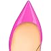 FSJ Women Classic Low Kitten Heel Pointed Closed Toe Pumps Slip On Office Ladies Prom Wedding Dress Basic Shoes Size 4 Fuchsia