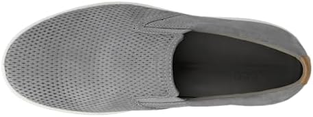 ECCO Men's Soft 7 Slip ON 2.0 Sneaker, Wild Dove Nubuck/Lion Perforated, 9-9.5 | Image 4