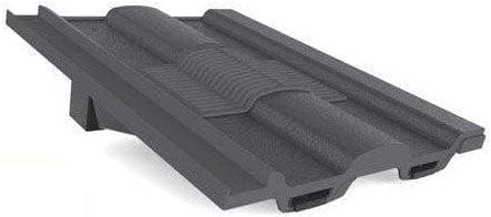 Slate Grey Marley Ludlow Major - Redland Renown Castellated Roof In-Line Tile Vent Ventilator & Flexi Pipe Adaptor
