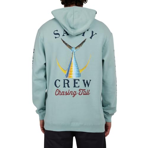 Image of Salty Crew Men's Tailed Hood Fleece - Men's Fashion Casual Long Sleeve Hoodie Cotton - Lifestyle Beach Apparel