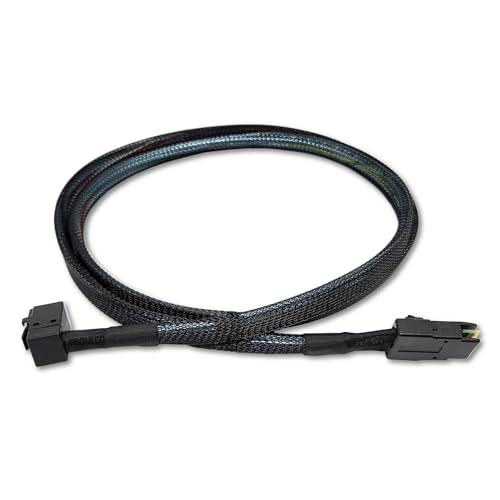 Câble Mini SAS HD SFF-8643 vers SFF-8087 coudé pour liaison RAID - 3
