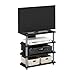 Furinno Turn-N-Tube Easy Assembly 4-Tier Petite Entertainment Center / TV Stand / TV Unit / TV Desk, Espresso/Grey