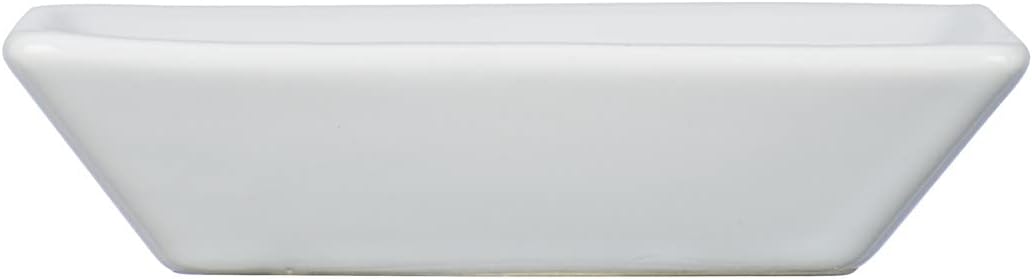 WENKO Cordoba Soap Dish Ceramic Soap Dish with Spanish-Moorish Ornaments, Suitable for Bathroom and Kitchen, Dimensions: 2.5 x 10.5 x 10.5 cm, White