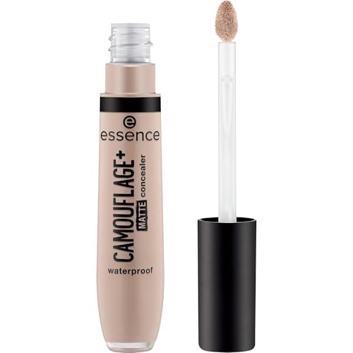essence CAMOUFLAGE+ MATTE concealer, Nr. 80, Braun, langanhaltend, mattierend, abdeckend, matt, vegan, ölfrei, ohne Parabene, ohne Mikroplastikpartikel, 1er Pack (8ml)