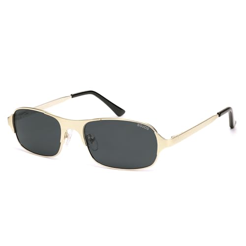 Image of SOJOS Retro Rectangle Polarized Sunglasses for Men Women, 70s 80s Vintage Small Square Sunnies SJ1267