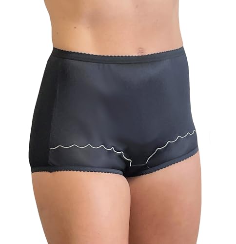 Image of Dixie Belle Women's Underwear Nylon Brief High Waist Scallop Trim 3-Pack 719
