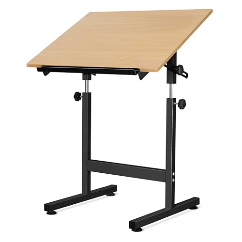 Image of Isomars Drawing & Drafting Table - Scholar - A1 (Full Imperial) Drafting Board Stand with Adjustable Height and Angles, Ideal for Architects, Engineers, Designers & Artists Students and Professionals