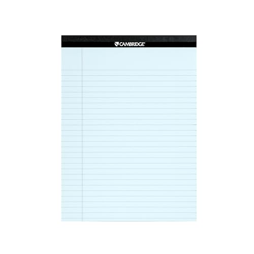 Cambridge Writing Pads, 8.5 X 11 Inches, Letter Size, Wide Ruled, Perforated Sheets, Bue Paper Note Pads, 3-Pack (59806) image 8