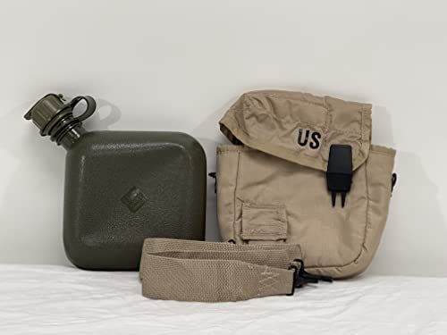 Military Issue 2 Quart Water Canteen With New Issue Insulated Carrier And Shoulder Sling #TOP29