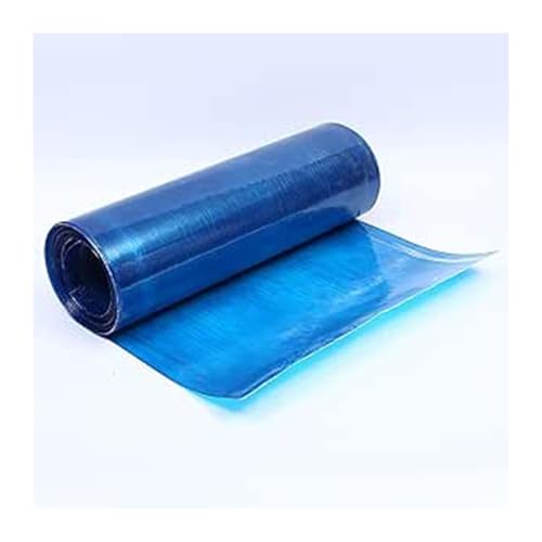 Bâche de protection solaire en polyester et fibre de verre bleu transparent 1,2x8m