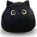 UEncounter Black Cat Stuffed Animal Plush Toy Creative Cat Shape Soft Pillow Pillow Toys Gifts Cute Stuffed Animal Dolls for Girlfriend Kids Baby Girls, 55cm/21.7in