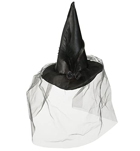 Preisvergleich Produktbild KarnevalsTeufel.de Hexenhut mit Clip schwarz