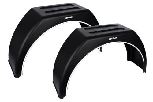 Garde-boue remorque 14-17 pouces DOMAR 870x260mm en plastique robuste