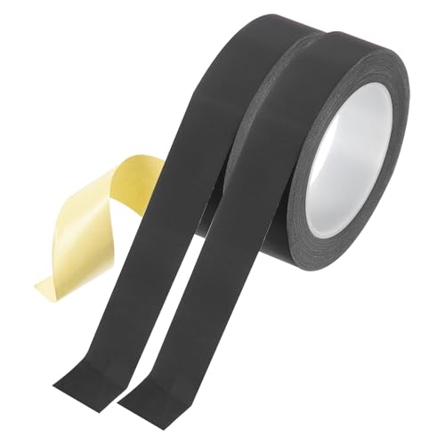 Image of MECCANIXITY Insulating Acetate Cloth Adhesive Tape, 1.2in x 98ft Black Electrical Heat Resistant Fabric Tape for Laptop Electric Automotive Guitar Repair Wire Harness, 2Pcs