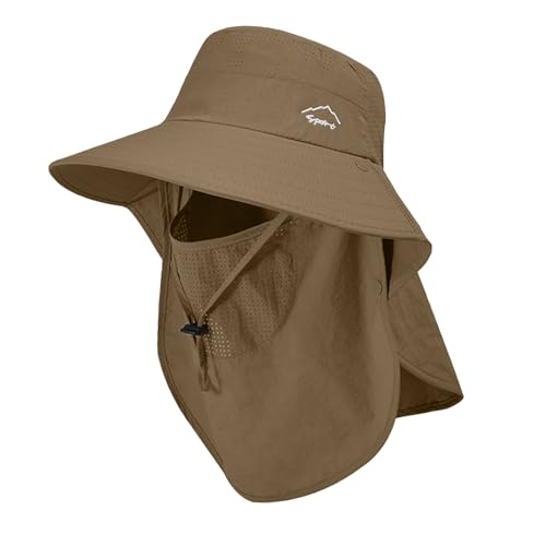 Image of Sun Hat for Men Women with Neck Flap,UPF 50+ UV Protection Fishing Hat