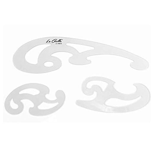 La Canilla ® - Juego de Reglas Curvas para Costura y Patronaje Francesa (Plantilla Burmester) Manualidades, Modista y Escolar