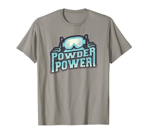 Power Skiing Outdoor Ice Ski Snow Adventure Scier T-Shirt Maglietta
