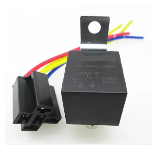 �� 24V �����[ JD2914 �h�� spdt �����[�x�[�X 24V 24VDC DC24V 40A / 30A 5�s�� BIANMTSW (10��)