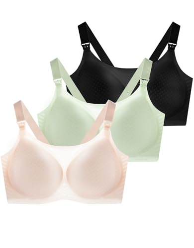 Image of Nursing Bras for Breastfeeding, Seamless Ultra Comfort Maternity Bra, Natural Shape Pregnancy Bras for Women